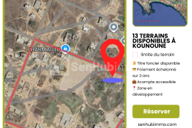 Vente de terrains à Kounoune